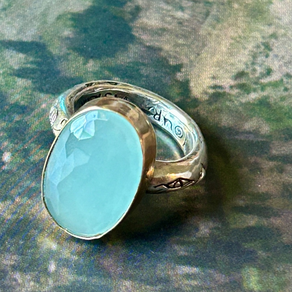 Jes Maharry aquamarine ring